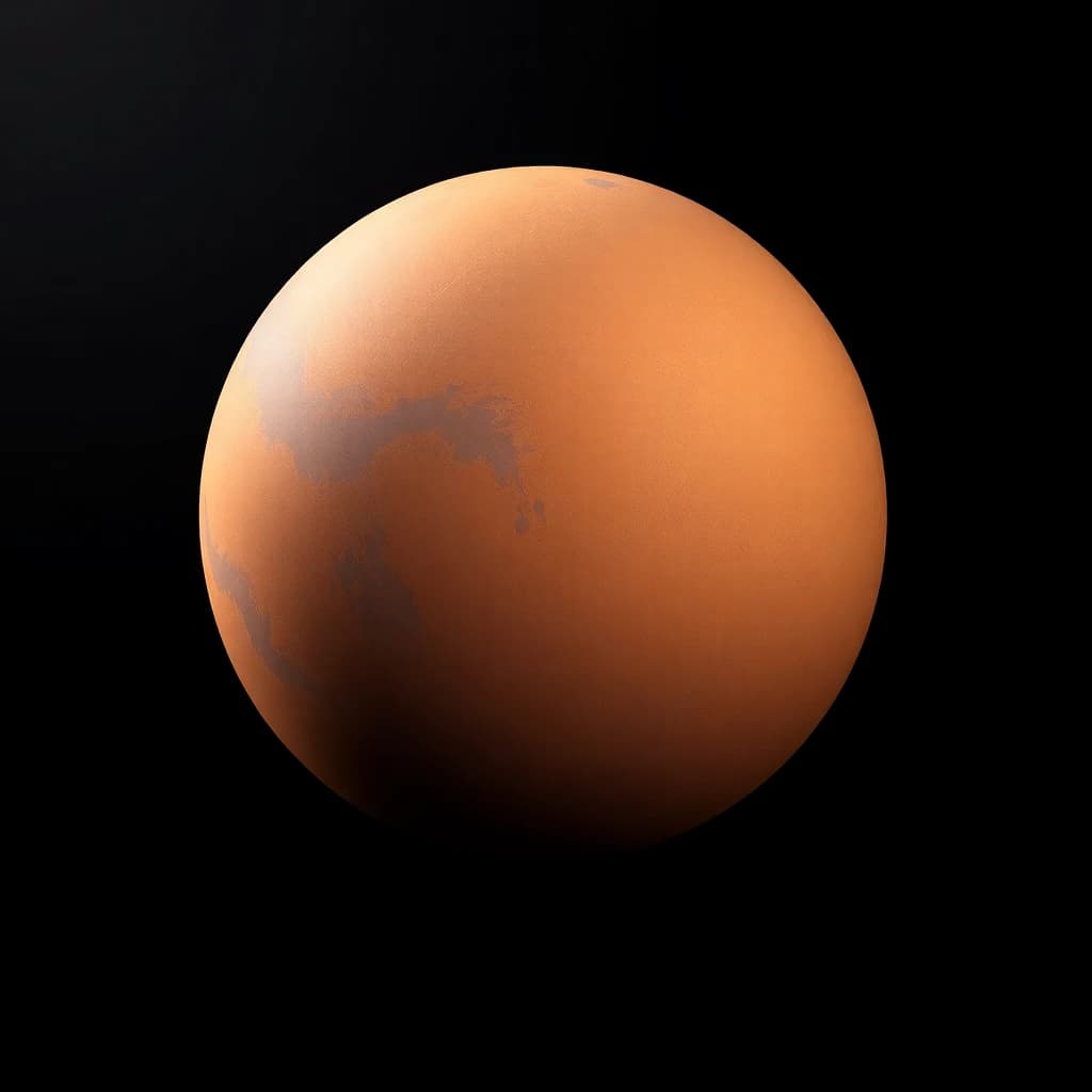 Abstract Mars-themed composition